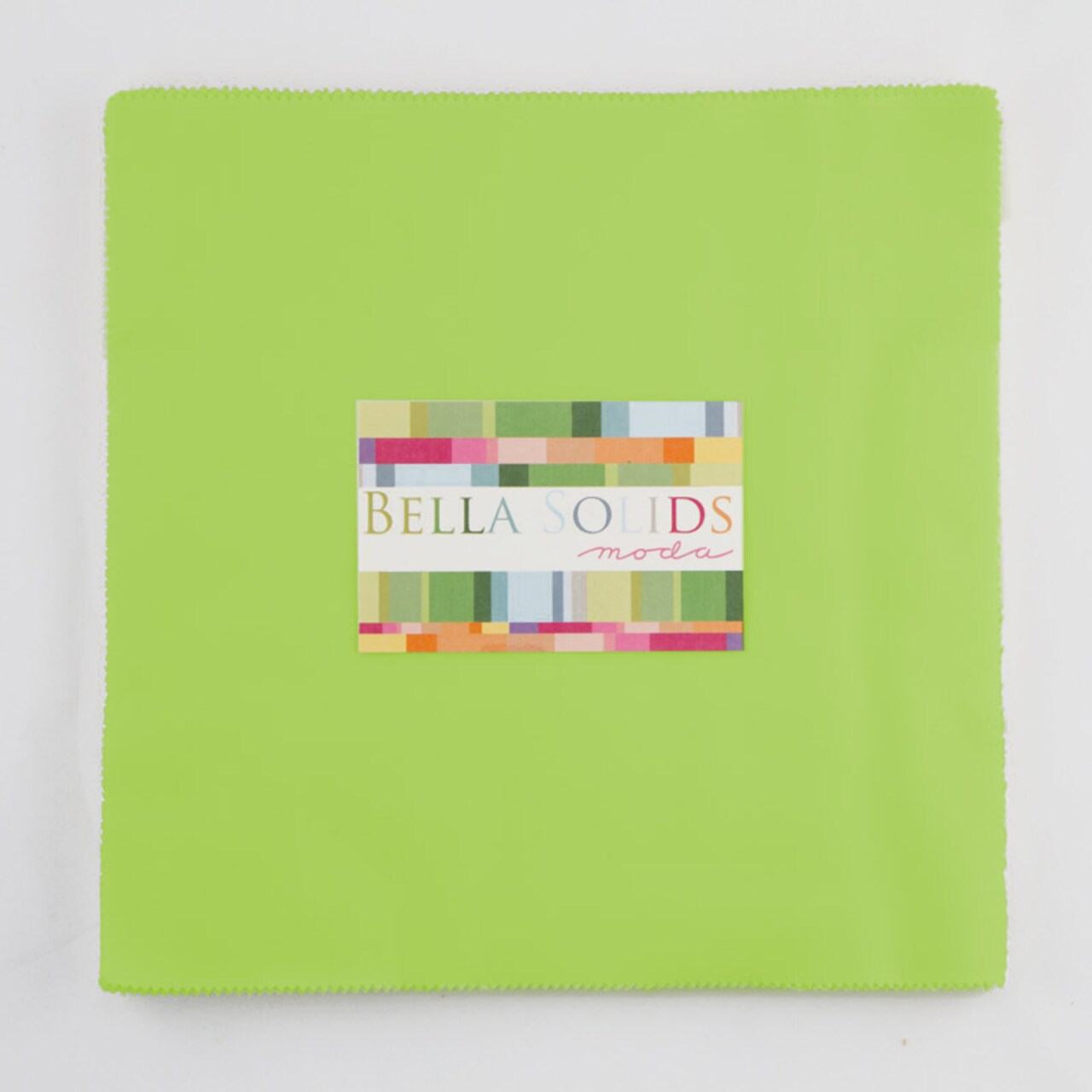 Bella Solids 10" Square Junior Pack (Junior Layer Cake) in Lime by Moda for Moda (9900JLC 75)